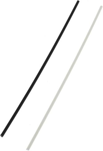 Maxmoral 50PCS Guitar Fingerboard Side Markers for Bass Guitar Plastic Instrument Accessories Xylophone Parts Black and White 25 pieces of each color 1.5mmx100mm in Saudi Arabia