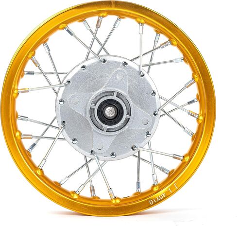 CRF50 Rim, XR50 Wheels Drum Brake Shoes for XR CRF Pit Dirt Bikes Black 1.40x10 Alloy Aluminum Rims (Gold) in Saudi Arabia