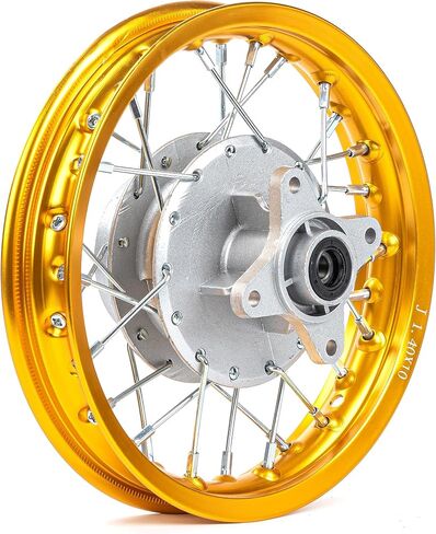 CRF50 Rim, XR50 Wheels Drum Brake Shoes for XR CRF Pit Dirt Bikes Black 1.40x10 Alloy Aluminum Rims (Gold) in Saudi Arabia