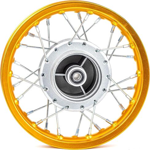 CRF50 Rim, XR50 Wheels Drum Brake Shoes for XR CRF Pit Dirt Bikes Black 1.40x10 Alloy Aluminum Rims (Gold) in Saudi Arabia