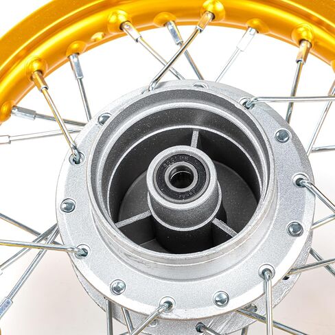 CRF50 Rim, XR50 Wheels Drum Brake Shoes for XR CRF Pit Dirt Bikes Black 1.40x10 Alloy Aluminum Rims (Gold) in Saudi Arabia