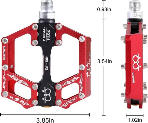 MTB/Road Bike Pedals Aluminium Alloy Bicycle Pedals Mountain Bike Pedals 9/16" Sealed Bearing Platform for BMX MTB Bike in Saudi Arabia