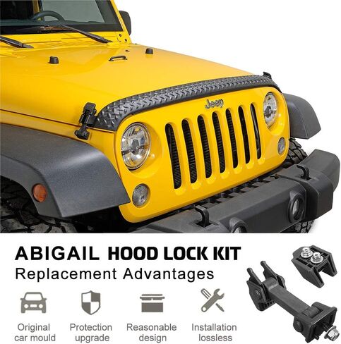 Wrangler TJ Hood Latch Hood Lock Catch Hood Latches Catch Kit Compatible with 2007-2016 Jeep Wrangler TJ Includes Both Hood Catches in Saudi Arabia