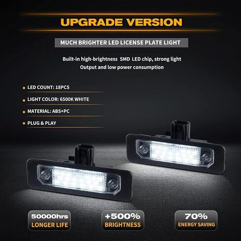 Gempro لوحة ترخيص LED أضواء الخلفية مصابيح العلامة ل 2010-2014 فورد موستانج فيوجن توروس لينكولن MKS MKT in Kuwait