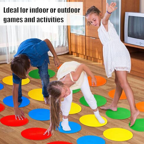 100 Pcs Spot Markers Anti Slip Rubber Poly Spot Agility Dot Markers Floor Spot Colorful Flat Field Cones for Soccer Basketball Speed Agility Training (Bright Color,Simple Style,7.8") in Saudi Arabia