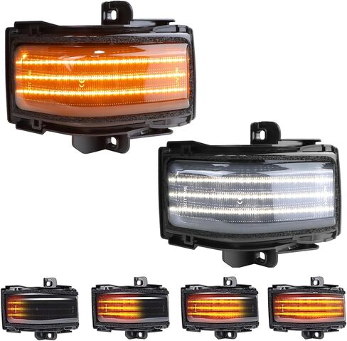 رام مرآة ضوء LED بدوره إشارة وتشغيل ضوء جمعيات مؤشر قطاع ل دودج رام 1500 2500 3500 4500 5500 واضح عدسة in Kuwait