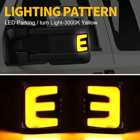 رام مرآة ضوء LED بدوره إشارة وتشغيل ضوء جمعيات مؤشر قطاع ل دودج رام 1500 2500 3500 4500 5500 واضح عدسة in Kuwait