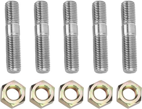Turbo Stud Kit, M10X1.25 50mm Stud WRX Turbo Studs 304 Stainless Steel Head Stud Kit with 5Pcs Turbo Screw and Nuts Fits for Mitsubishi DSM 1G, EVO1~10 in Saudi Arabia