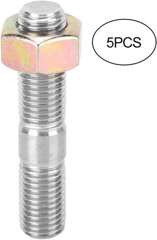 Turbo Stud Kit, M10X1.25 50mm Stud WRX Turbo Studs 304 Stainless Steel Head Stud Kit with 5Pcs Turbo Screw and Nuts Fits for Mitsubishi DSM 1G, EVO1~10 in Saudi Arabia