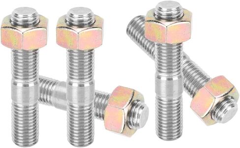 Turbo Stud Kit, M10X1.25 50mm Stud WRX Turbo Studs 304 Stainless Steel Head Stud Kit with 5Pcs Turbo Screw and Nuts Fits for Mitsubishi DSM 1G, EVO1~10 in Saudi Arabia