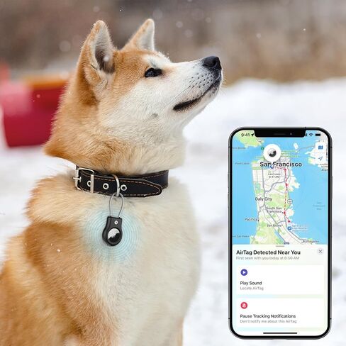 AirTag Keychain Holder - Air tag Lock Case with Wire Cable Compatible with Apple AirTags, Ultra Durable Anti-Lost Protective Case with Keyring for Luggage, Key, Backpack, Pet, Black (2 Pack) in Kuwait