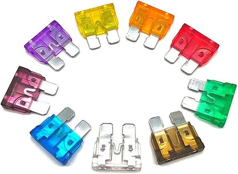 Car Fuses Assortment Kit, 45Pcs Blade-Type Automotive Fuses, Amp Fuse Kit, (5A/ 7.5A/10A/15A/ 20A/25A/30A/ 35A/ 40A), Replacement Fuses for Car Boat Truck Motorcycle RV (Standard Fuse) in Saudi Arabia