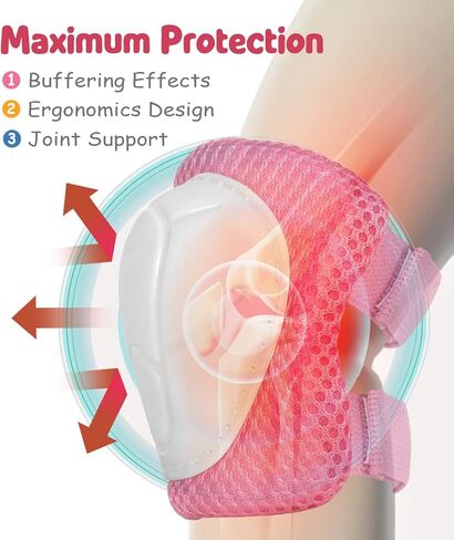 مجموعة معدات الحماية للأطفال من إيستينير 6 في 1 للأولاد والبنات من سن 3 إلى 9 سنوات، وسادات ركبة للأطفال ووسادات الكوع وواقي المعصم، وسادات أمان للأطفال الصغار لدراجة التزلج على الجليد والسكوتر in Kuwait