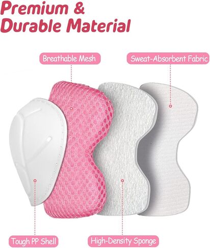 مجموعة معدات الحماية للأطفال من إيستينير 6 في 1 للأولاد والبنات من سن 3 إلى 9 سنوات، وسادات ركبة للأطفال ووسادات الكوع وواقي المعصم، وسادات أمان للأطفال الصغار لدراجة التزلج على الجليد والسكوتر in Kuwait