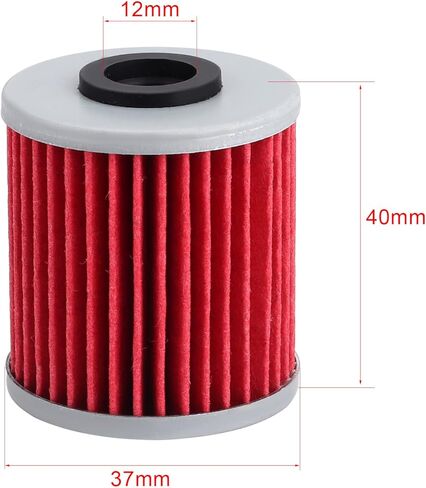 فلتر زيت HF207 KX250 لـ Kawasaki KX250F KX450 KX450F لسوزوكي FL125 RMZ250 RMZ450 RMX450Z لاستبدال محرك Beta EVO 250 EVO 300 لـ 52010-0001 16510-35G00 حزمة من 4 فلتر زيت in Kuwait