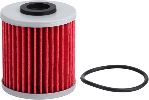 فلتر زيت HF207 KX250 لـ Kawasaki KX250F KX450 KX450F لسوزوكي FL125 RMZ250 RMZ450 RMX450Z لاستبدال محرك Beta EVO 250 EVO 300 لـ 52010-0001 16510-35G00 حزمة من 4 فلتر زيت in Kuwait