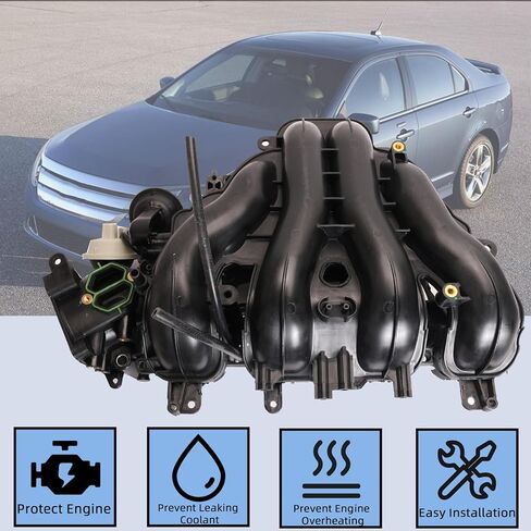 3S4Z-9424-AM Intake Manifold Compatible with Ford Fusion, Compatible with Mercury Milan 2.3L 2006-2009 Replace OE# 3S4Z9424AM in Saudi Arabia