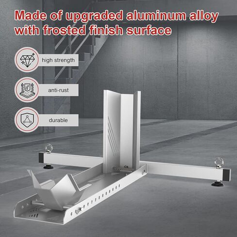 مصدات عجلة الدراجة النارية للمقطورات، حامل دراجة نارية من الألومنيوم قابل للتعديل مع أشرطة وخطاطيف سقاطة، سعة وزن 1800 رطل، إيقاف الحفرة/إيقاف المقطورة للعجلات مقاس 14 بوصة - 28 بوصة in Kuwait