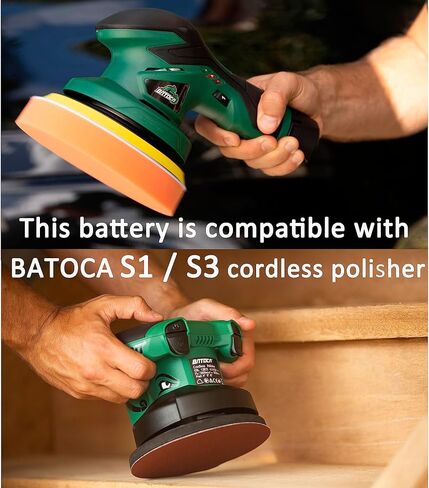 باتوكا 12 فولت بطارية ليثيوم أيون 2.0 أمبير بطارية قابلة للشحن من S3 & S1 جهاز تلميع لاسلكي - بطارية واحدة فقط in Kuwait