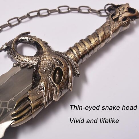 Kratos Chaos Blade of GOW، مصنوعة من المعدن، مجموعة واحدة من اثنين من شارات الفوضى مع لوحة عرض، سيف سلسلة معدنية كراتوس، نسخة طبق الأصل 1:1 من دعائم لعبة الحرب لعرض الأزياء التنكرية والهدايا in Kuwait