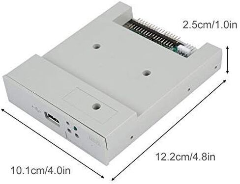 قرص مرن USB، محول محاكي محرك الأقراص المرنة الخارجي Vbestlife المحمول 5 فولت تيار مستمر 3.5 بوصة 1.44 ميجابايت SDD مع قابس طاقة 4 سنون وقابس 34 سنًا in Saudi Arabia