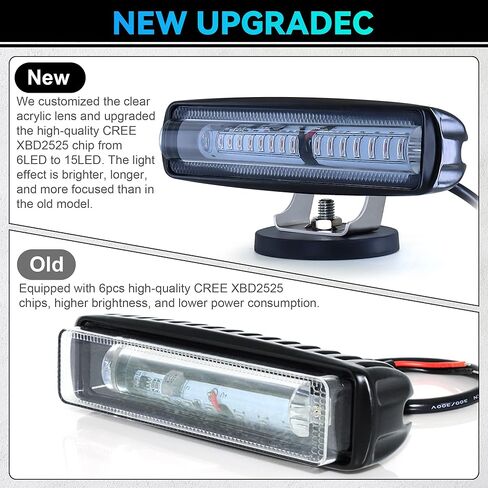 New Magnets LED Forklift Safety Lights Blue 30W DC 12-80V Warehouse Warning Lights Truck Safety Lights Side Zone Warning Lights 2 Pack in Saudi Arabia