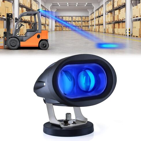New Magnets LED Forklift Safety Lights Blue 30W DC 12-80V Warehouse Warning Lights Truck Safety Lights Side Zone Warning Lights 2 Pack in Saudi Arabia