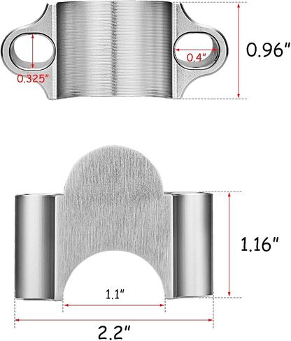 WeiSen 1-1/8" 30MM Handlebar Riser Clamp Spacer Universal Compatible with Yamaha Honda Kawasaki BMW Ducati Triumph Can-Am Spyder in Saudi Arabia