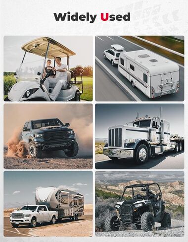 مروحة تبريد KEMIMOTO 12 فولت متوافقة مع UTV، السيارة، الشاحنة، RV، الحافلة، الشاحنة، شفرة مروحة 8 بوصة ومفتاح سرعتين متوافق مع Polaris RZR، Can-Am X3، Can-Am Maverick، Kawasaki in Kuwait