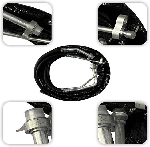 C68100 Rear/Aux AC Line, Compatible with Dodge Caravan/Dodge Grand Caravan/Chrysler Town&Country Minivans 2012-2019, Air Conditioning Lines, Rear High-Pressure A/C Hose Kit in Kuwait