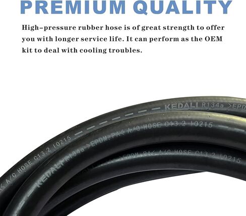 C68100 Rear/Aux AC Line, Compatible with Dodge Caravan/Dodge Grand Caravan/Chrysler Town&Country Minivans 2012-2019, Air Conditioning Lines, Rear High-Pressure A/C Hose Kit in Kuwait