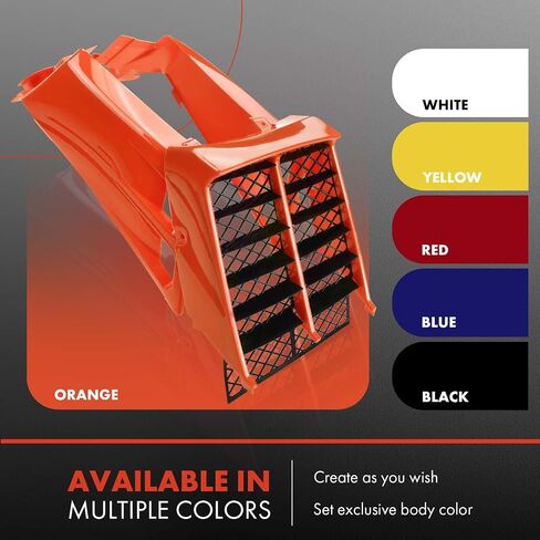 أغطية جانبية لخزان الغاز من البلاستيك الأسود الفاخر مع شواية متوافقة مع مجموعة Yamaha Banshee 350 1987-2006 المكونة من قطعتين in Kuwait