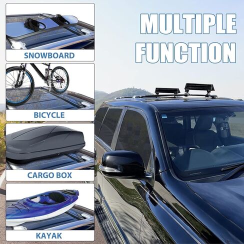 HECASA سقف رف الصليب بار متوافق مع 2010-2023 لكزس GX460 الألومنيوم حامل الأمتعة استبدال شريط البضائع لPT278-60091 176 رطل in Kuwait