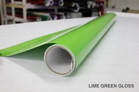 VViViD Lime Green Gloss 60 Inches x 1 Foot Car Wrap Vinyl Roll with Air Release 3MIL-VViViD8 in Kuwait