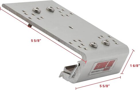 قاعدة منزلق من الألومنيوم Extreme Max 3005.4428 مع فتحات تثبيت مثقوبة مسبقًا لنظام Crestliner SureMount Gunnel - لوحة تثبيت 5-5/8 بوصة × 5-5/8 بوصة in Saudi Arabia