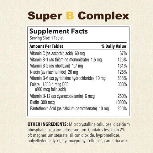 Puregen Labs مركب الطاقة الفائق B مع فيتامين C - دعم صحة المناعة والطاقة والجهاز العصبي - غير معدل وراثيًا وخالي من الغلوتين 100 قرص نباتي in Saudi Arabia