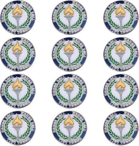 دبابيس جائزة أوراق الغار والشعلة، عبوة من 12 قطعة in Kuwait