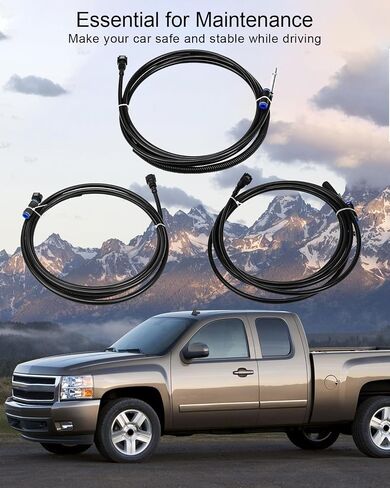 مجموعة خطوط الوقود المصنوعة من النايلون مناسبة لسيارة Chevy Silverado GMC Sierra 1500 2500 3500 4.8L 5.3L 6.0L 8.1L 1999-2003 شاحنة بيك اب، طقم إصلاح خط وقود السيارات استبدال FL-FG0053 FG0053 NFR0003 in Saudi Arabia