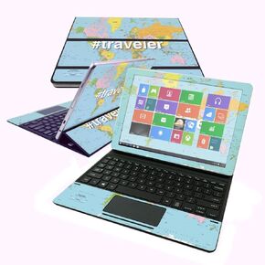 MightySkins Skin Compatible with Samsung Galaxy Book 10.6" - Traveler | Protective, Durable, and Unique Vinyl Decal wrap Cover | Easy to Apply, Remove, and Change Styles | Made in The USA
