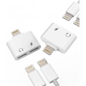 Zoyuzan Dual Lightning Headphone Adapter, 4 in 1, Perfect Sound Quality, Multi Function, Innovative Wireless Design, Excellent Compatibility, Sincerely Serve Customers