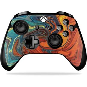 MightySkins Skin Compatible with Microsoft Xbox One X Controller - Lava Water | Protective, Durable, and Unique Vinyl Decal wrap Cover | Easy to Apply, Remove, and Change Styles | Made in The USA