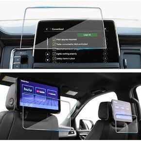 3 Pack Screen Protector For Chevrolet Tahoe & Suburban 2021-2024,10.2" Infotainment Screen & Dual 12.6" Rear Screen Tempered Glass Film For Chevy Tahoe & Suburban 2024 2023 2022 Accessories