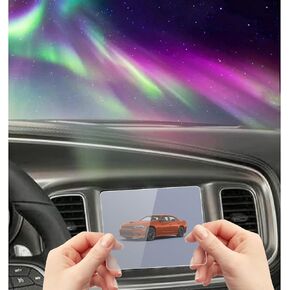 Tempered Glass Screen Protector Foil Compatible with 2023 2022 2021 2020-2011 Dodge Charger Uconnect 8.4 Inch Navigation Touchscreen Cover Accessories Protective Film 9H Anti-Fingerprint HD