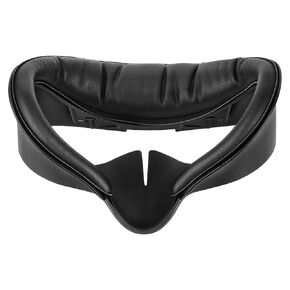 Geekria VR Upgraded Facial Interface Compatible with Meta Quest 3S, Sweat-Proof PU Foam Cushion, Accessory Set with Anti-Leakage Light Nose Pad, Sweat-Proof and Air-Circulation Design (Black)