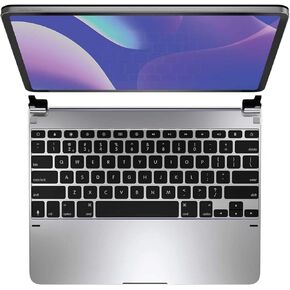 Brydge 12.9 Pro Keyboard for iPad Pro 12.9-inch 3rd Generation & 4th Generation Models (2018 & 2020) | Aluminum Wireless Bluetooth 4.2 Keyboard with Backlit Keys | Long Battery Life | (Silver)