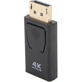 4K Displayport to Adapter, Compact Uni Directional Display Port to Video Monitor Converter Cable Male to Female, Compatible with Laptop Desktop TV HDTV Monitor Projector