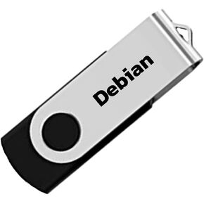 Beamo Debian Desktop 12.8 Bookworm (Most Recent Version) 64-bit Bootable USB Flash Drive, Live USB for Installing and Repairing Debian Desktop