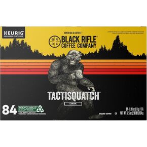 شركة قهوة بندقية سوداء ، قرون القهوة الفردية ، TictiSquatch ، قرون القهوة المشوية الداكنة ، 84 COUNT in Kuwait