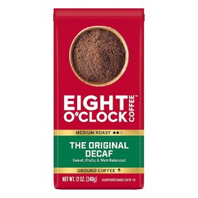 Eight O'Clock Coffee The Original Decaf, 12 Ounce (Pack of 6) Medium Roast Decaffienated Ground Coffee, Sweet & Fruity