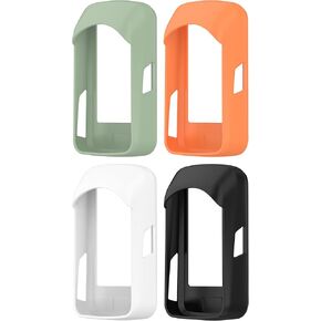 4 Pack Case Covers Compatible with Wahoo ELEMNT ROAM (Not fit Roam V2) Cases Accessories Silicone Protective Case Intended for Wahoo ELEMNT ROAM Bike Computer (Black+White+Green+Orange)
